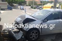 Τροχαίο ατύχημα στην οδό Αντιρρίου Ναυπάκτου…