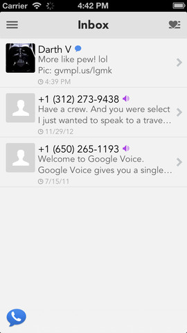 GV Mobile + 3 for Google Voice: AppStore....δωρεάν τηλεφωνικές κλήσεις  σε σταθερά και κινητά - Φωτογραφία 3