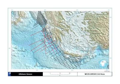 Στην δημοσιότητα από το ΥΠΕΚΑ ο χάρτης των σεισμικών ερευνών - Φωτογραφία 2