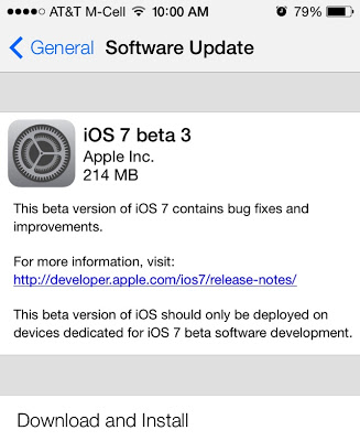 iOS 7 beta 3 είναι διαθέσιμο - Φωτογραφία 1