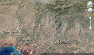 Μινωικά ευρήματα στα Σφακιά - To τείχος που φαίνεται από το δορυφόρο της Google - Φωτογραφία 2