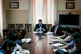 Παρουσίαση προγράμματος ενίσχυσης ΜΜΕ από τον Περιφερειάρχη Κ. Μακεδονίας, Απ. Τζιτζικώστα - Φωτογραφία 1