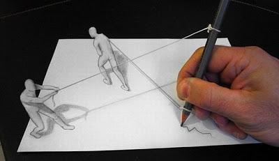 3D σκίτσα: Καλλιτέχνης δίνει ζωή στα έργα του - Φωτογραφία 3