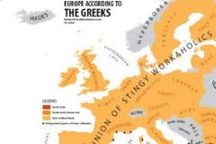 Για τους Γερμανούς είμαστε «φτηνά ξενοδοχεία», για τους Γάλλους «θορυβώδεις, τριχωτοί άνθρωποι» - Oι χάρτες της προκατάληψης