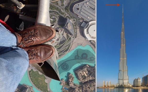 ΔΕΙΤΕ: Φωτογραφία από το ψηλότερο σημείο του Burj Khalifa - Φωτογραφία 2