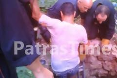 Πάτρα-Τώρα: Ανθρωπος έπεσε σε πηγάδι [video]