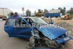 ΛΑΜΙΑ ΠΡΙΝ ΛΙΓΟ: Σοβαρό τροχαίο στην εθνική έξω από τη Λαμία