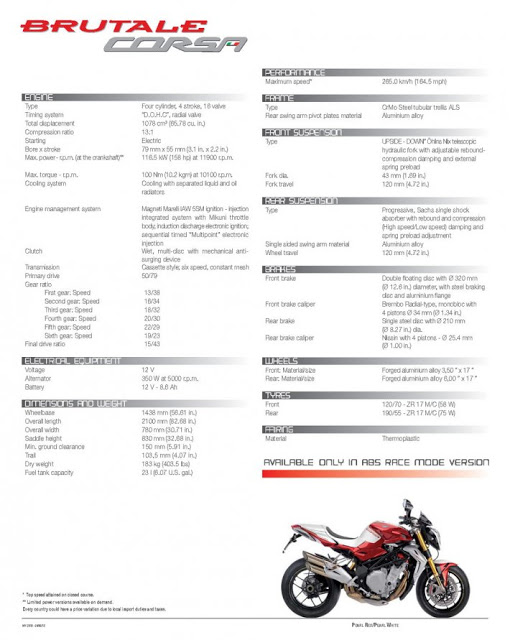 MV AGUSTA - BRUTALE CORSA - Φωτογραφία 2