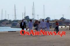 Η Λάτση Μαριάννα στο Μεσολόγγι για την βάφτιση της μικρής του Νίκου Αλιάγα