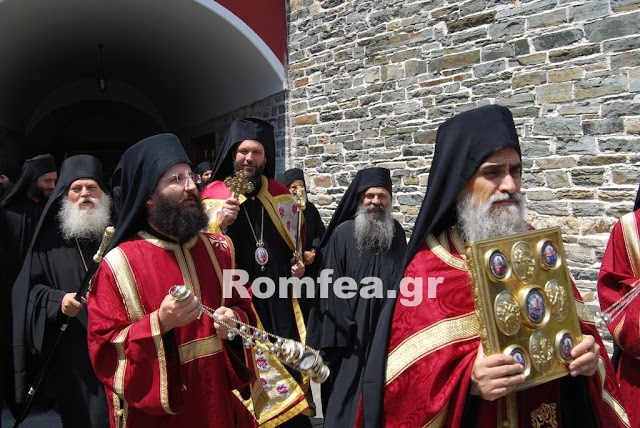 3424 - Στη Μονή Βατοπαιδίου για να εορτάσει τη Σύναξη πάντων των Βατοπαιδινών αγίων και την έλευση της Παναγίας Οδηγητρίας ο Διαυλείας Γαβριήλ - Φωτογραφία 3