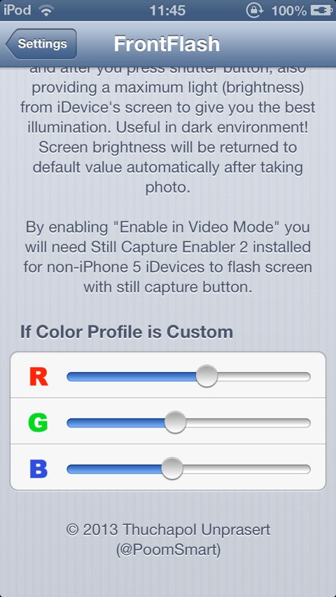 FrontFlash : CYDIA TWEAK UPDATE  V1.1-7 - Φωτογραφία 2