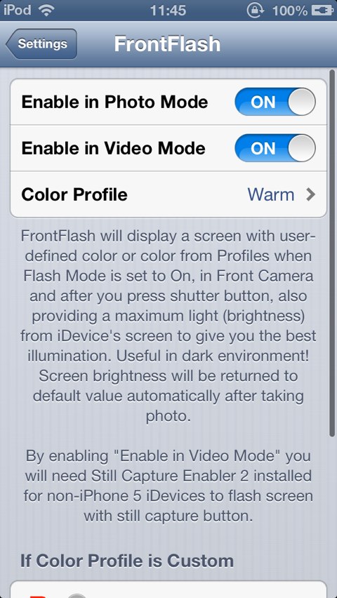 FrontFlash : CYDIA TWEAK UPDATE  V1.1-7 - Φωτογραφία 3