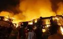 Μεγάλη πυρκαγιά κατέστρεψε μια παραγκούπολη στα περίχωρα της Μανίλας