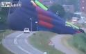 Αερόστατο έπεσε σε λίμνη [Video]