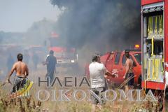 Φωτιά ξέσπασε κοντά στις Εργ.Κατοικίες της ΣΕΤΤΗΛ - Απειλεί κατοικίες