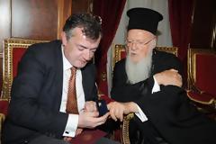 Συνάντηση Γεροντόπουλου με τον Πατριάρχη Βαρθολομαίο