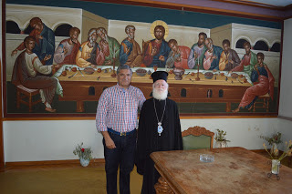 Ο Δήμαρχος Αμαρουσίου και Πρόεδρος του ΙΣΑ Γ.Πατούλης στον Αρχιεπισκοπο Κρήτης για τη στήριξη των ανασφάλιστων ασθενών - Φωτογραφία 1