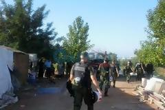 Μεγάλη αστυνομική επιχείρηση σε εξέλιξη στον καταυλισμό τσιγγάνων στα «Παλιάμπελα»