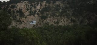 Τεράστια Ελληνική σημαία στο βουνό Κουμούλη στα Μαριτσά Ρόδου - Φωτογραφία 1
