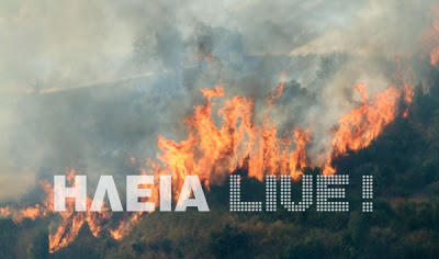 Ηλεία: Ανεξέλεγκτη η μεγάλη πυρκαγιά στο Κλεινδιά - Τραυματίστηκε πυροσβέστης της ΕΜΑK - Φωτογραφία 5