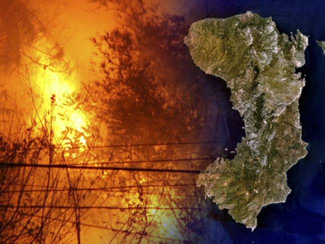 Σύλληψη 41χρονου αλλοδαπού για την πυρκαγιά στη Χίο - Φωτογραφία 1