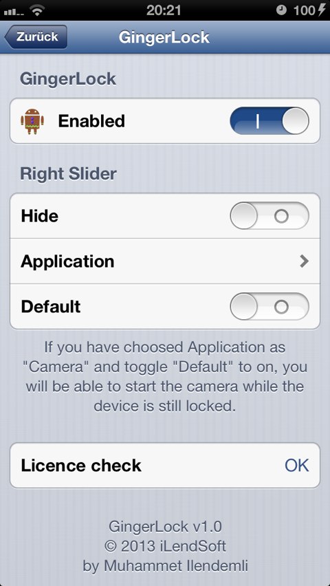 GingerLock: Cydia tweak new ($0.99) - Φωτογραφία 2