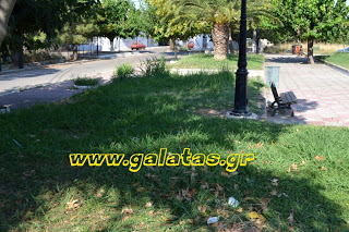 Εθελοντικός καθαρισμός πλατείας Γαλατά - Φωτογραφία 1