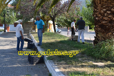 Εθελοντικός καθαρισμός πλατείας Γαλατά - Φωτογραφία 4