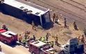 Πενήντα τραυματίες από ανατροπή λεωφορείου στην Καλιφόρνια