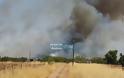 Μεγάλη φωτιά στη Ριτσώνα καίγεται εργοστασιο Μεγάλη καταστροφή
