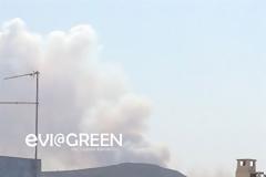 Καίγεται η Χαλκίδα! Περικυκλωμένη από δύο πυρκαγιές!