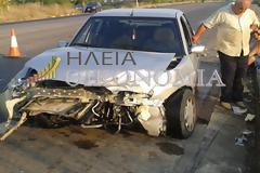 ΠΡΙΝ ΛΙΓΟ: Σφοδρή σύγκρουση δύο Ι.Χ στην διασταύρωση για Παλούκι Αμαλιάδας
