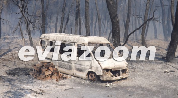 Εύβοια: Κόλαση φωτιάς στην Ριτσώνα - Η πυρκαγιά πλησιάζει στην εθνική οδό - Φωτογραφία 2