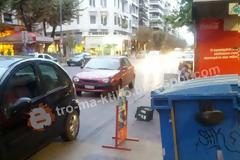 Θεσσαλονικιός έχει παρατήσει το αμάξι μες τη μέση του δρόμου! Φωτογραφίες αναγνώστη