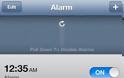 Pull To Disable Alarms: Cydia tweak free