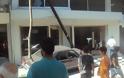 Tροχαίο στο κέντρο της Κατερίνης: Μερσεντες έσπασε κολόνα της ΔΕΗ - Φωτογραφία 3