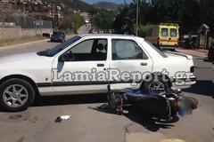 Λαμία: Τροχαίο με μηχανάκι στα Γαλανέικα