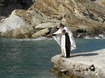 Βάπτιση στη θάλασσα του Αγίου Όρους - Φωτογραφία 3
