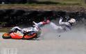 Τρομακτικά ατυχήματα σε αγώνες μοτοσυκλέτας! - Φωτογραφία 7