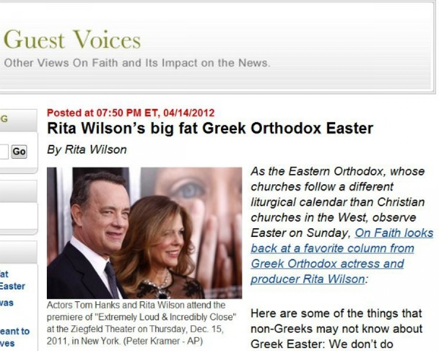 Η Rita Wilson, ο Tom Hanks και το ελληνικό Πάσχα - Φωτογραφία 1