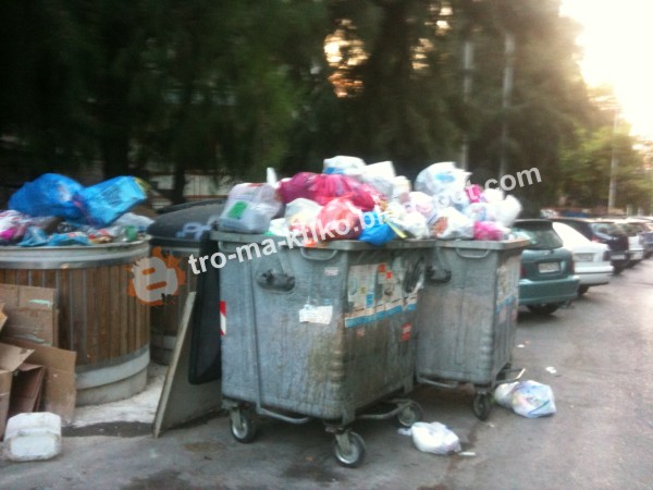 Φωτογραφίες αναγνώστη Ξεχείλισαν οι κάδοι απορριμμάτων στο Βύρωνα - Φωτογραφία 4