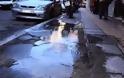 Πάτρα: Έσπασε αγωγός στην οδό Σουνίου- Στα δύο μέτρα τα... άλματα του νερoύ