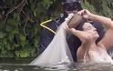 Η Μόνικα Μπελούτσι παίρνει το μπάνιο της σε λίμνη φορώντας νυφικό - Η πιο σέξι γυναίκα του κόσμου στα γυρίσματα της νέας της ταινίας