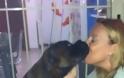 H Ναταλία Γερμανού φιλάει αδέσποτο σκύλο στο στόμα!