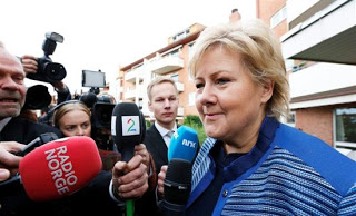 Νικήτρια η κεντροδεξιά στις νορβηγικές εκλογές - Φωτογραφία 1