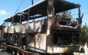 Κάηκε ολοσχερώς λεωφορείο του ΚΤΕΛ Ηλείας - Σώος ο οδηγός