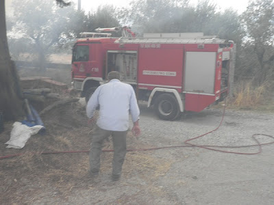 Φωτιά κοντά στο ΔΑΚ - Έξαλλοι οι κάτοικοι - Φωτογραφία 2