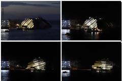 «Όρθιο» το Costa Concordia – Εντυπωσιακές ΦΩΤΟ