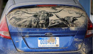 PHOTO GALLERY: Απίστευτα έργα τέχνης σε σκονισμένα αυτοκίνητα - Φωτογραφία 8