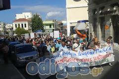 Ολοκληρώθηκε η μεγάλη πορεία στο κέντρο του Πύργου